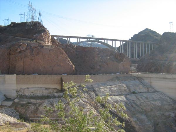 The new bypass bridge 1000ft above