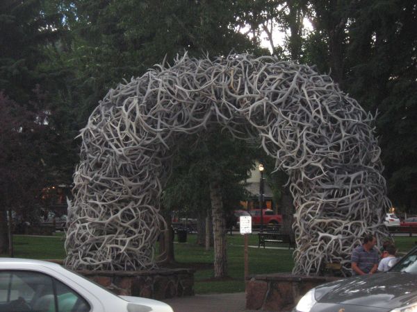 Antler arches at the park corners, Jackson