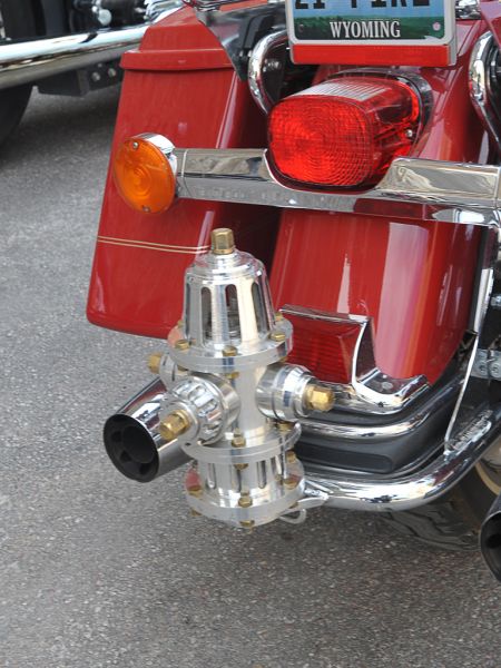 Detail of Don&#039;s Firefighter Road King