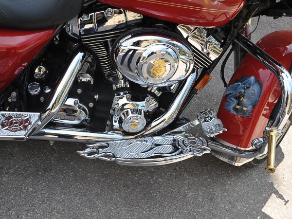 Detail of Don&#039;s Firefighter Road King