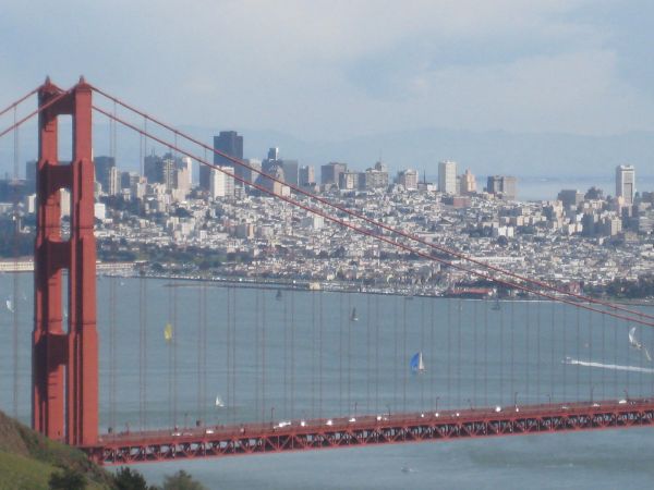 san froncisco as seen from the Marin side