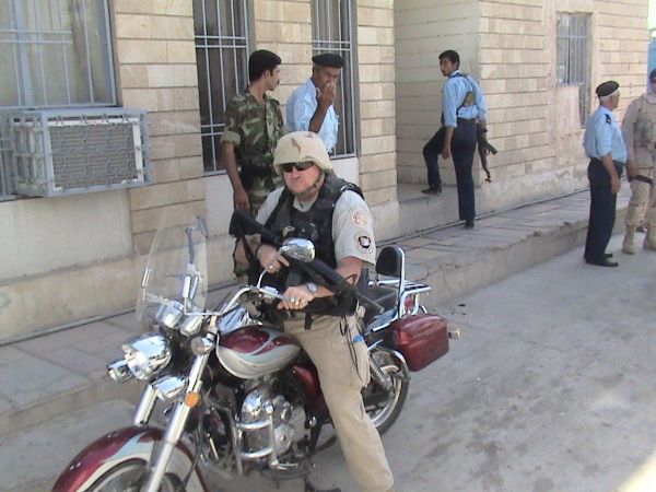 Me on some kind of an Iraqi Scooter