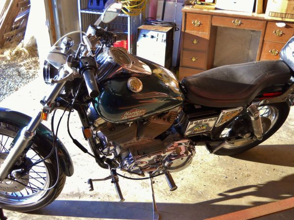 My green Harley ! Feb. 26, 2012