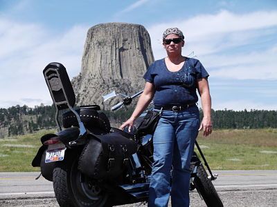 sharon at devils tower