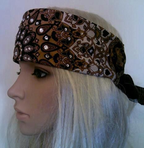 Brown India Designed Bandana