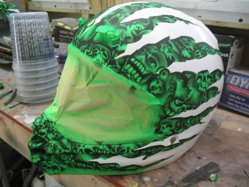 Terror Skulls Bike Helmet (before clearcoat)