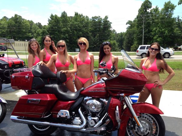 Bike wash for breast cancer.