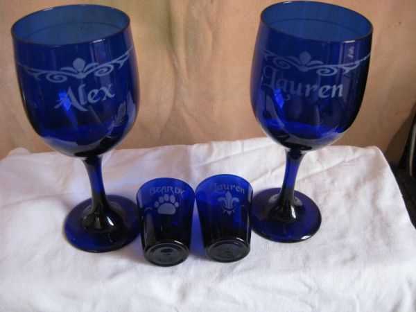 Wedding glass sets