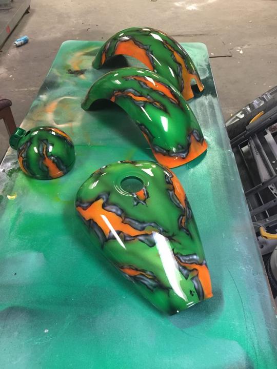 Green and Orange Tearways Bike