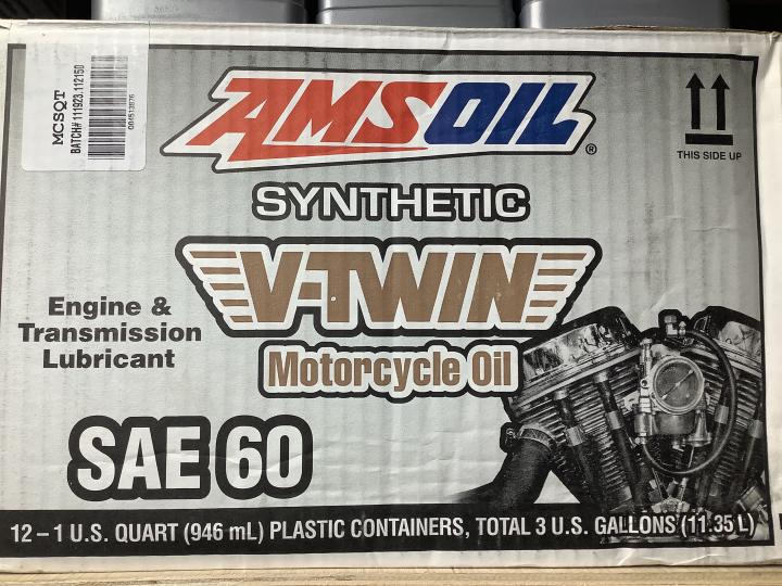 AMSOIL V-TWIN SAE 60 FOR SHOVELHEAD, KNUCKLEHEAD, PANHEAD, IRONHEAD