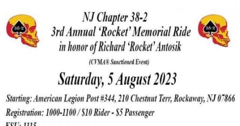 3rd Annual Memorial Ride for Richard 'Rocket' Antosik