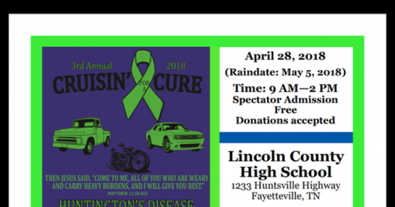 Cruisin' For A Cure For Huntington's Disease