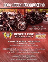 Restoration house benefit ride “stop human trafficking”