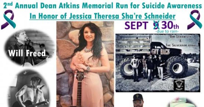 2nd Annual Dean Atkins Memorial Run for Suicide Awareness