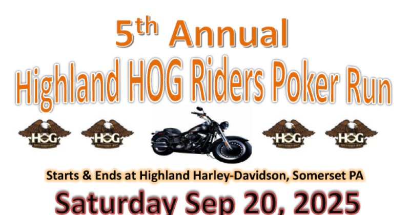 Highland HOG Riders Poker Run Shop with a Cop - Cambria-Somerset