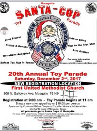 Mesquite Santa-Cop Toy Parade