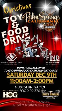 Palm Springs Harley-Davidson Toy & Food Drive