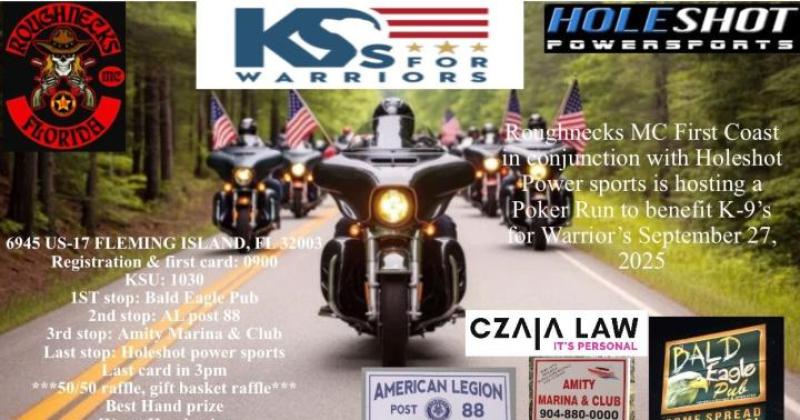Poker Run K9s For Warriors  - Roughnecks MC 1st Coast