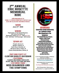 2nd Annual Eric Hosette Memorial Ride 