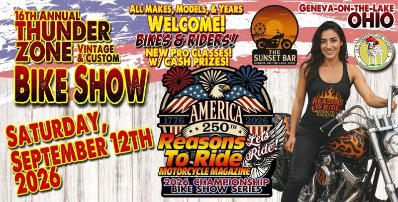 Geneva-on-the-Lake Thunder Zone BIKE SHOW