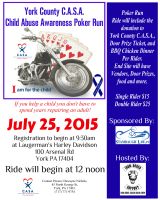 York County CASA, Child Abuse Awareness Poker Run