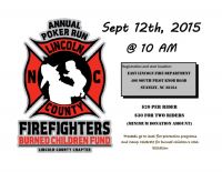 Annual Firefighters' Burned Children Fund Poker Run Lincoln County Chapter