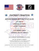 Rough Riders M/C Patriot Chapter 10th Anniversary Party