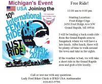 Michigan International Female Ride Day 10th Annual 05-07-16