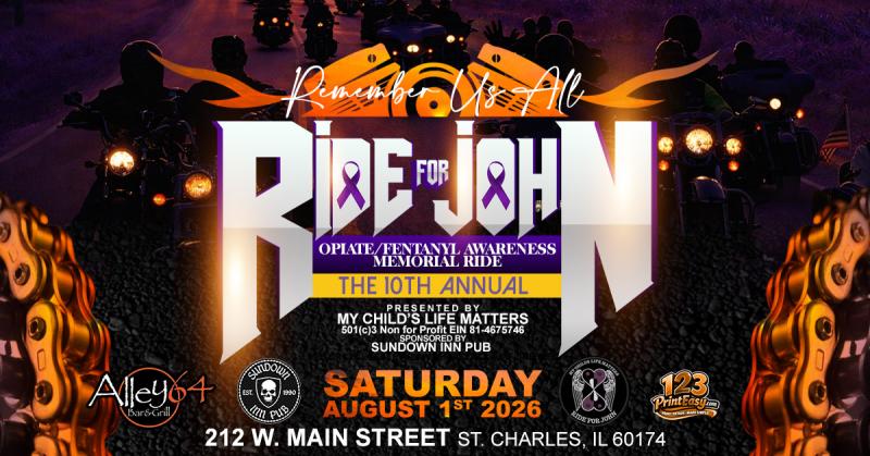 10th  Annual Ride for John-Remember Us All