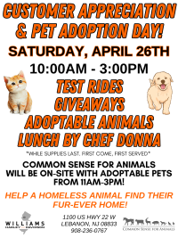 Williams Harley Davidson Customer Appreciation and Pet Adoption