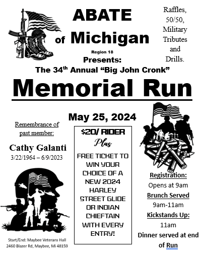 ABATE Region 18 - Memorial Day Run