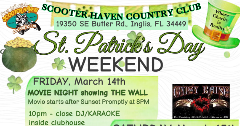 Saint Paddy’s Day weekend with Tommy Roxx 