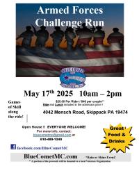 Blue Comet Armed Forces Challenge Run