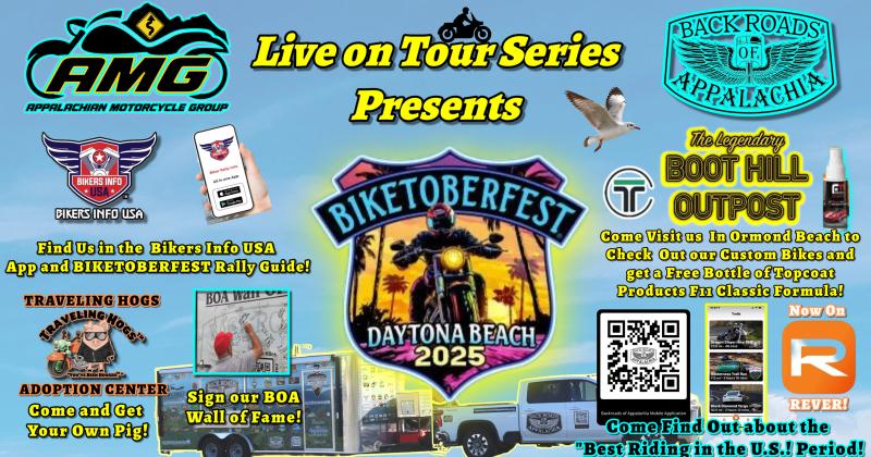 BOA LIVE! at BIKETOBERFEST 2025 From Daytona Beach Florida!