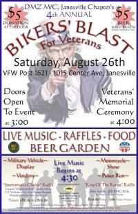 DMZ MC Janesville Chapter's 4th Annual Boker's Blast For Veterans