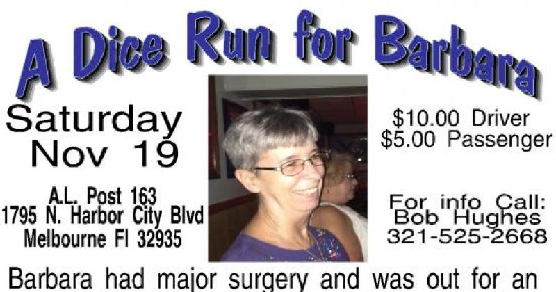 A fundraising run for Barbara