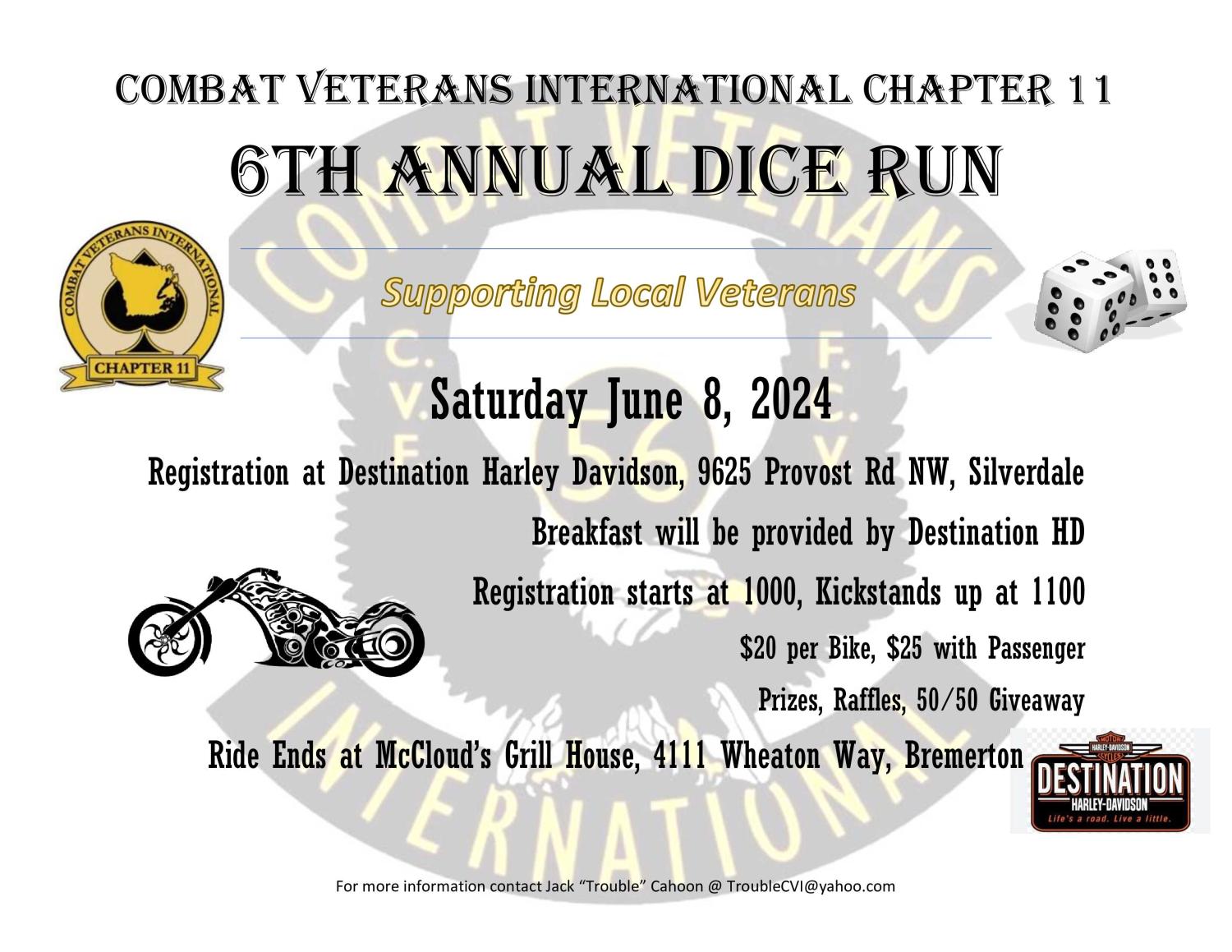 CVI Chapter 11-6th Annual Dice Run