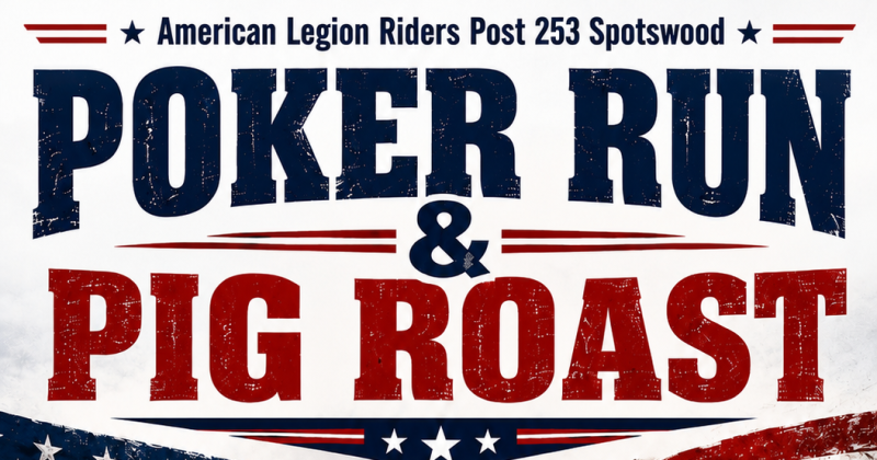 American Legion Rider Post 253 Spotswood Poker Run & Pig Roast 