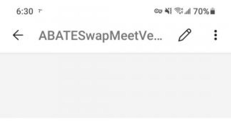 ABATE Swap Meet