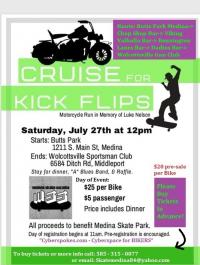 Cruise for Kickflips Motorcycle Run