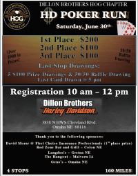 Dillon Brothers $100 Poker Run