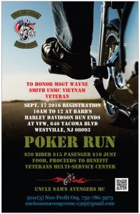 Poker Run in Honor of MSGT Wayne Smith