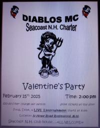 Diablos MC Seacoast N.H.  Charter Valentine's Day Party