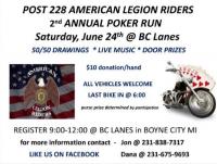 Post 228 American Legion Riders 2nd Annual Poker Run