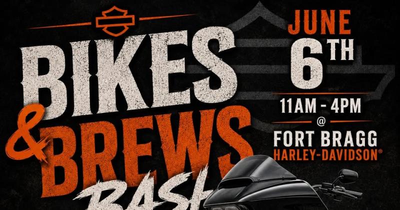 Bikes and Brews Bash at Fort Bragg Harley-Davidson