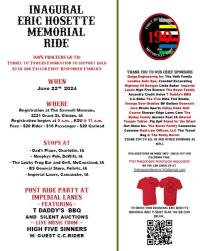 Inaugural Eric Hosette Memorial Ride