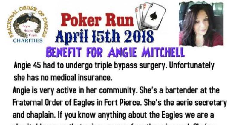 Poker Run benefit for Angie Mitchell