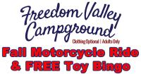 Freedom Valley Fall Motorcycle Ride & FREE Toy Bingo