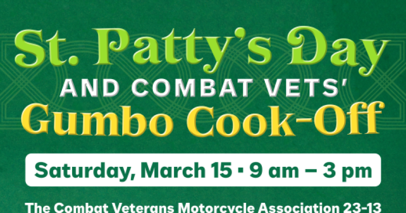 St. Patty's Day & Combat Vets Gumbo Cook-off