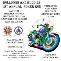 Bulldogs and Buddies 1st Annual Poker Run